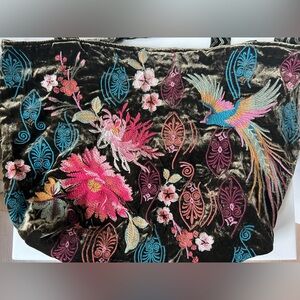 Johnny Was Ashira Velvet Tote Bag